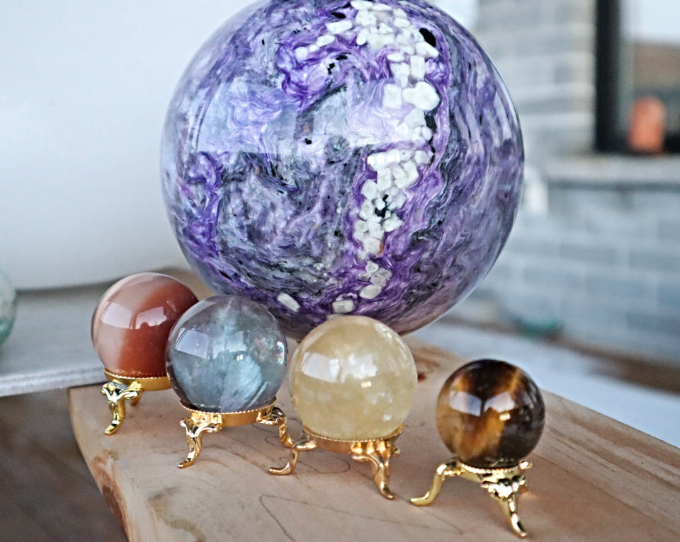 Crystal Spheres for Home Decor and Positive Energy Healing