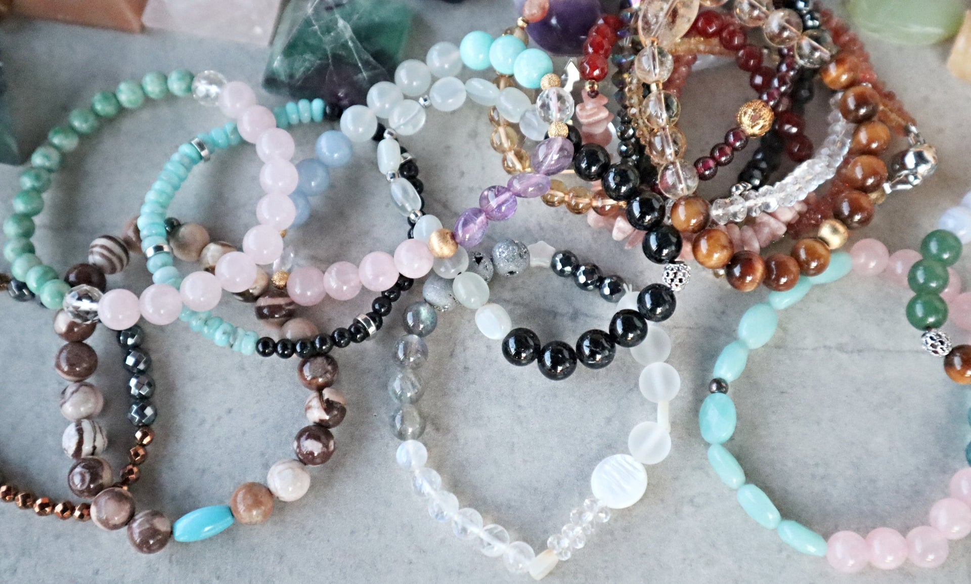 Beaded Crystal Bracelets for Healing and Harmony