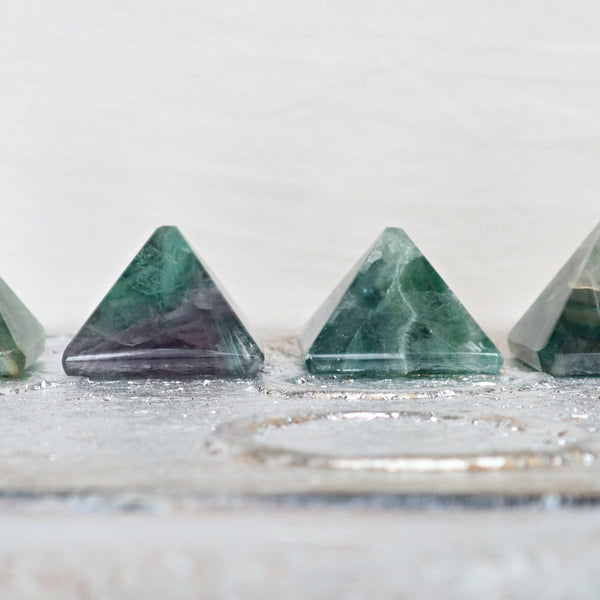 Large Fluorite Pyramid 40mm, Crystal Pyramid