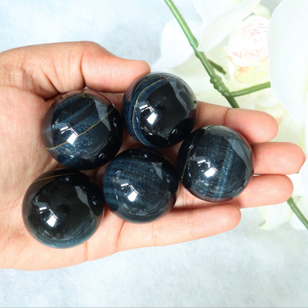 Blue Tiger Eye Sphere 30mm