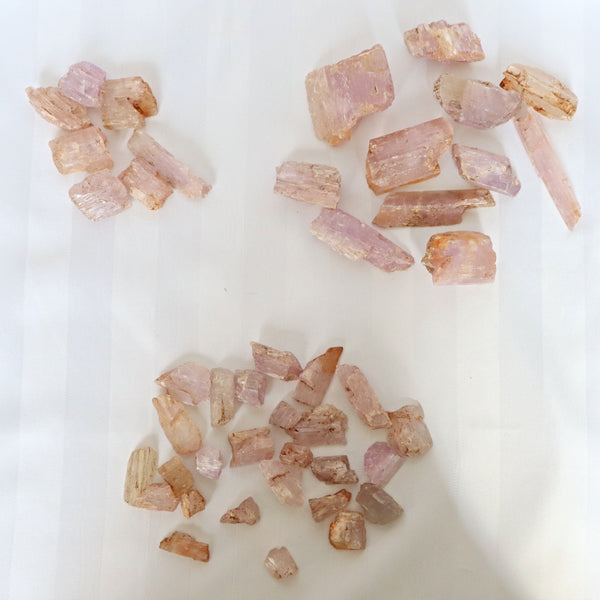 Raw Kunzite, Kunzite Crystal Specimen, Kunzite Crystal