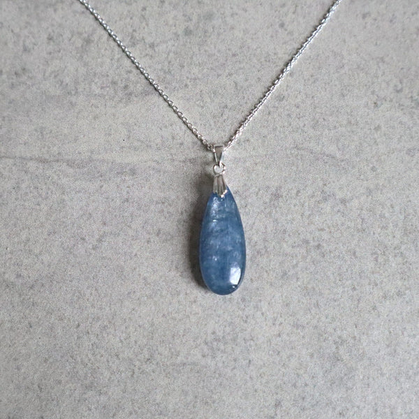 Kyanite Pendant Necklace Sterling Silver