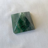 Large Green Fluorite Pyramid: Reiki Healing Crystal (45mm)