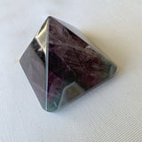 Large Green Fluorite Pyramid: Reiki Healing Crystal (45mm)