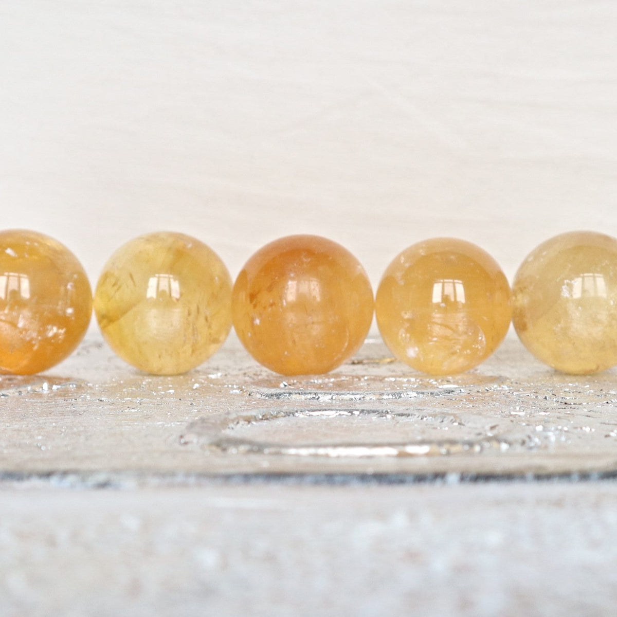 AAA Honey Calcite Sphere: Polished Yellow-Orange Crystal (38mm)