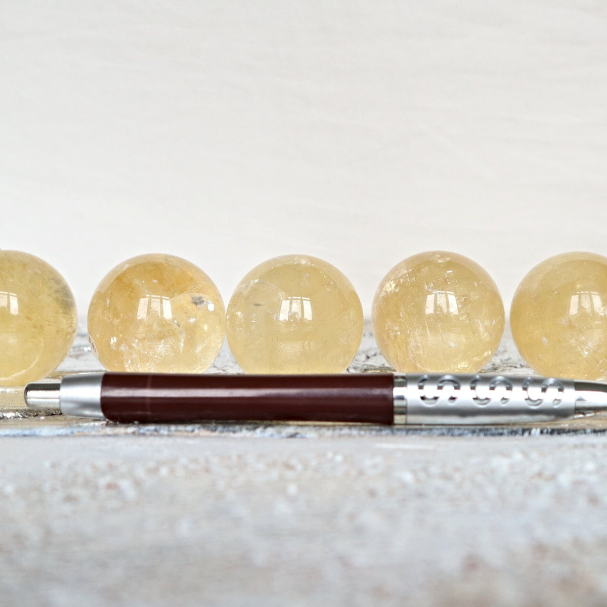Honey Calcite Sphere: Solar Plexus Chakra, Feng Shui Decor