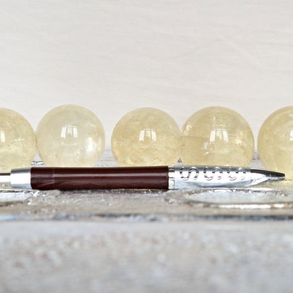 Honey Calcite Sphere: Polished Energy Crystal for Solar Plexus Chakra