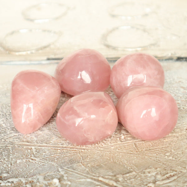 Rose Quartz Palm Stone: Natural Pink Crystal, Massage & Pocket Stone
