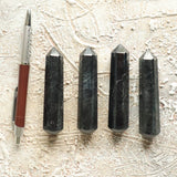 Black Tourmaline Wand: Reiki Healing Crystal, EMF Protector