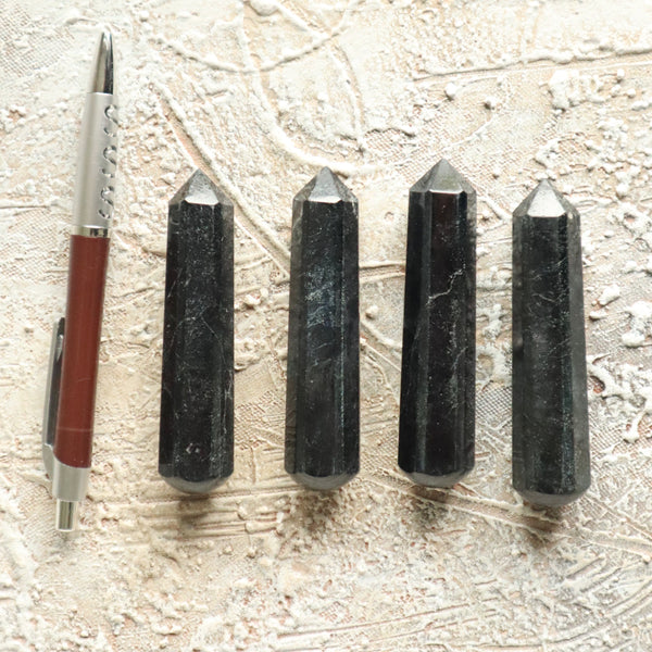 Black Tourmaline Wand: Reiki Healing Crystal, EMF Protector