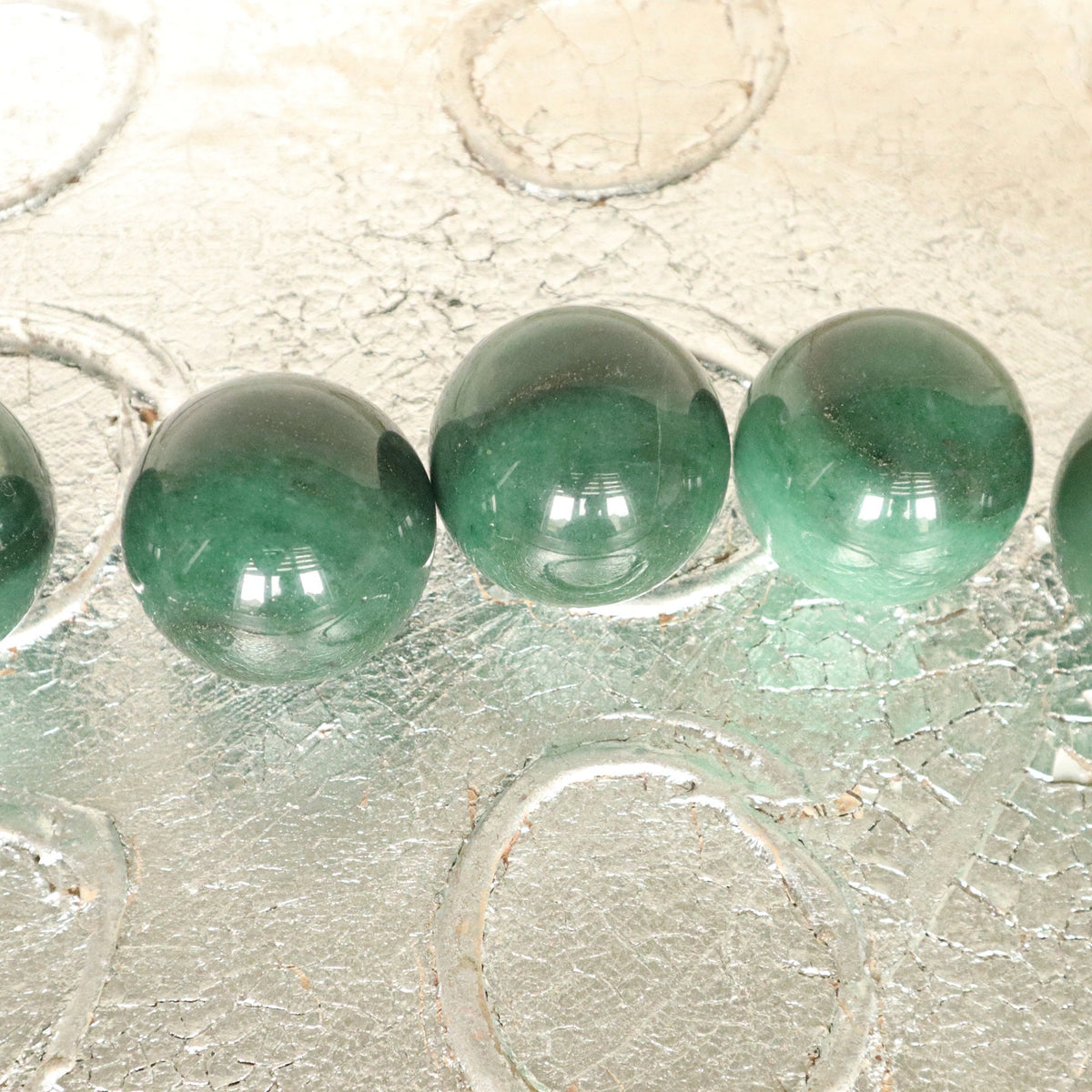 Green Aventurine Sphere: Lucky Abundance Crystal (1.6 inch)
