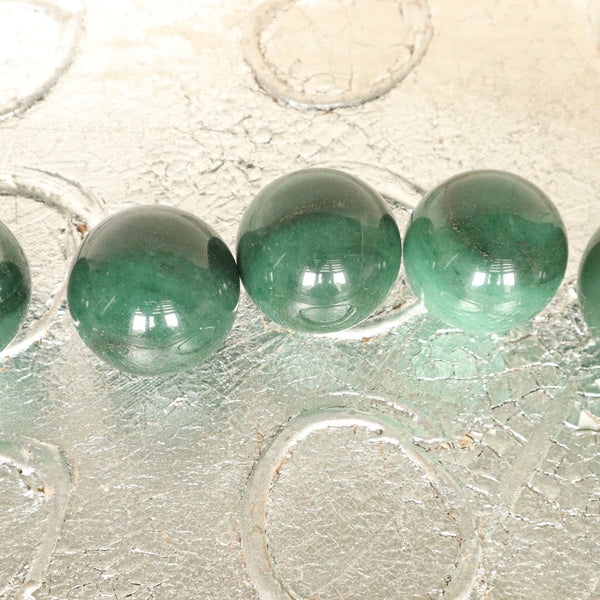 Green Aventurine Sphere: Lucky Abundance Crystal (1.6 inch)