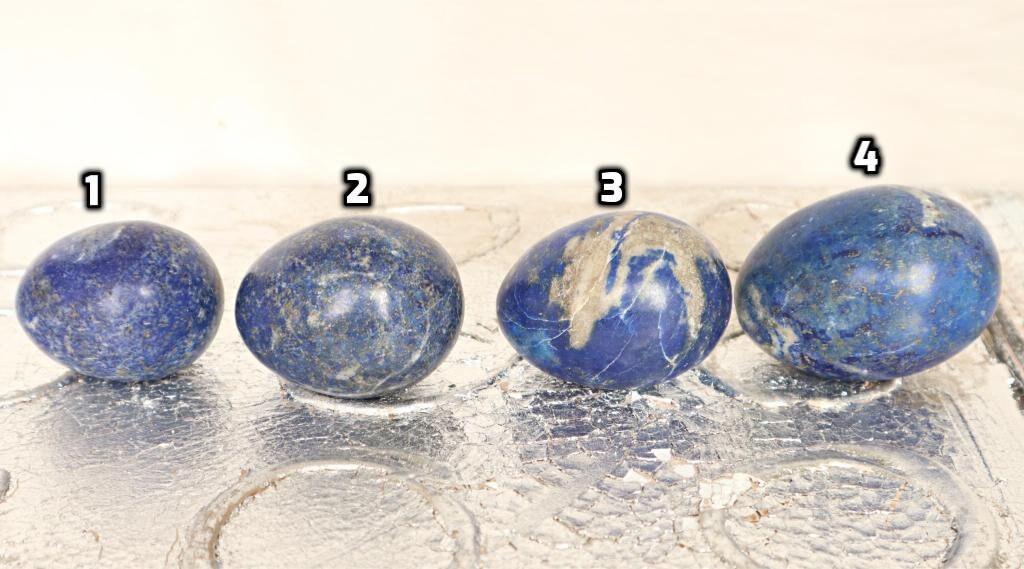 Large Lapis Lazuli Egg: Reiki Meditation Healing Crystal Decor
