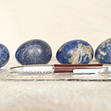 Large Lapis Lazuli Egg: Reiki Meditation Healing Crystal Decor