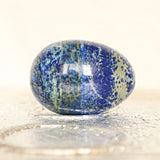 Large Lapis Lazuli Egg: Reiki Healing Crystal Home Decor