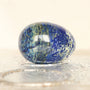 Large Lapis Lazuli Egg: Reiki Healing Crystal Home Decor