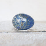 Polished Lapis Lazuli Egg: Reiki Meditation Crystal Decor