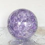 Large AAA Charoite Sphere, Russian Purple Gemstone Decor (145mm)