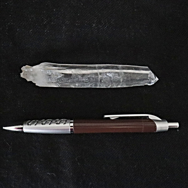 Raw Lemurian Seed Crystal Point: Brazil Quartz (4.2 Inches)