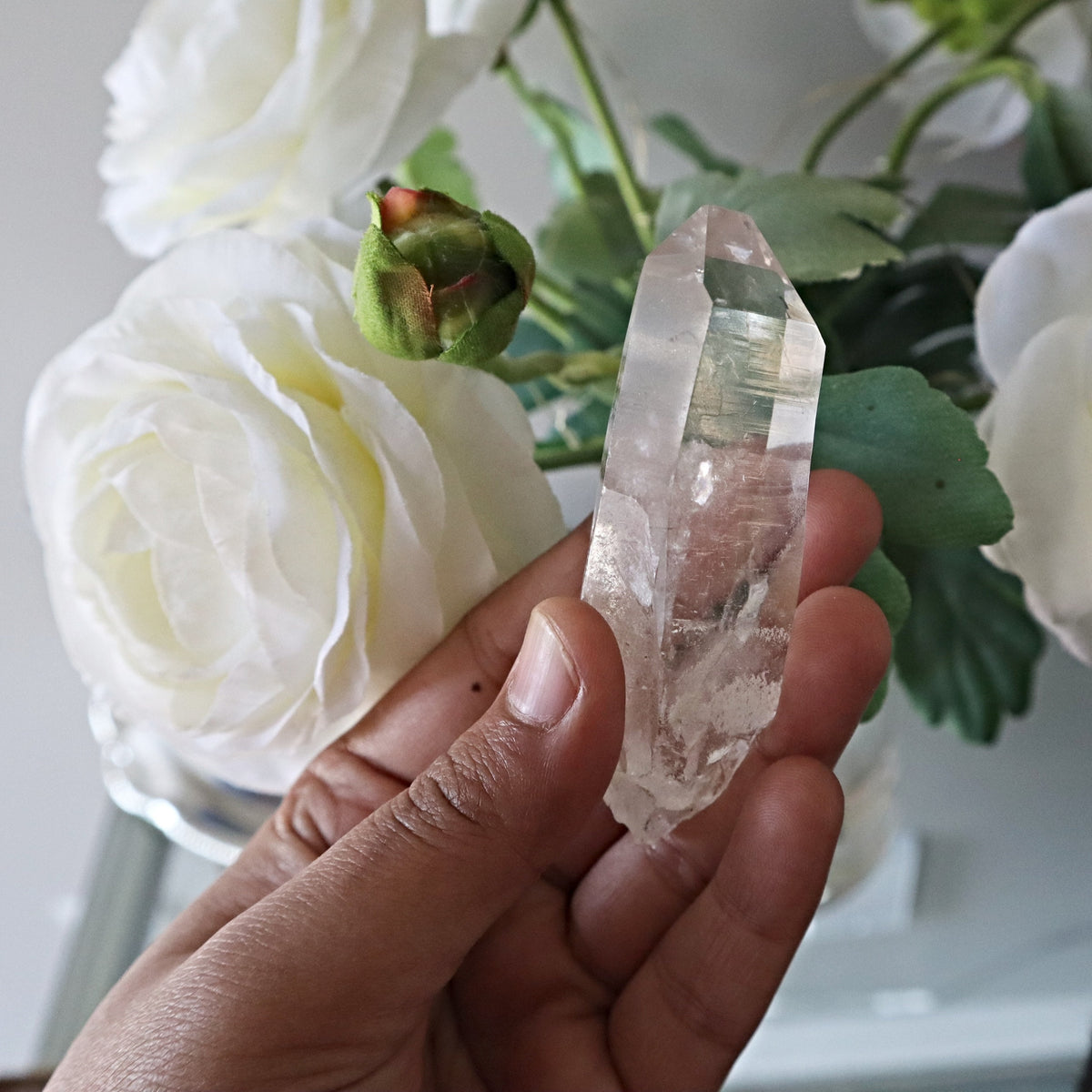 Lemurian Seed Quartz Crystal Point: Brazil Origin, 3 Inch