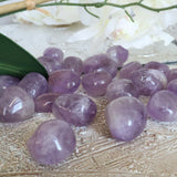 Amethyst Palm Stone: Free Form Massage & Pocket Stone