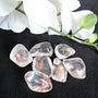 Himalayan Quartz Palm Stone: Iron Oxide Inclusions, Wealth Crystal
