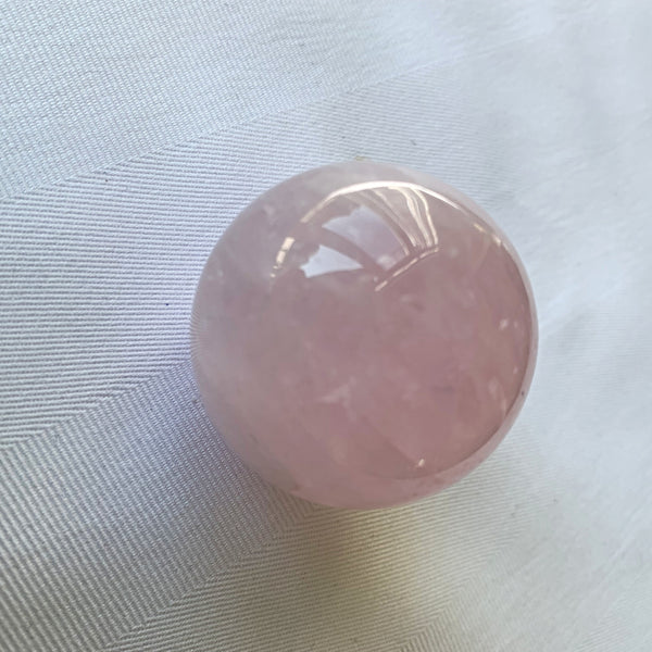 AAA Rose Quartz Sphere: 40mm Healing Crystal, Stone of Love