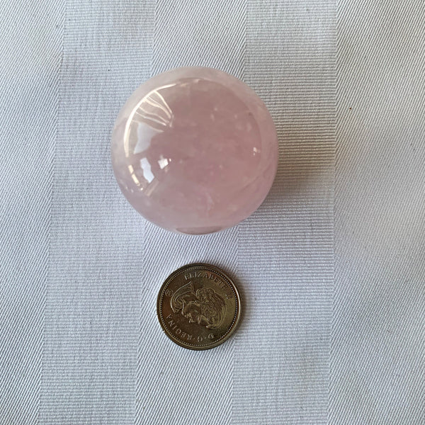 AAA Rose Quartz Sphere: 40mm Healing Crystal, Stone of Love