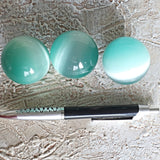Green Cat's Eye Quartz Sphere: 40mm Crystal Healing Ball