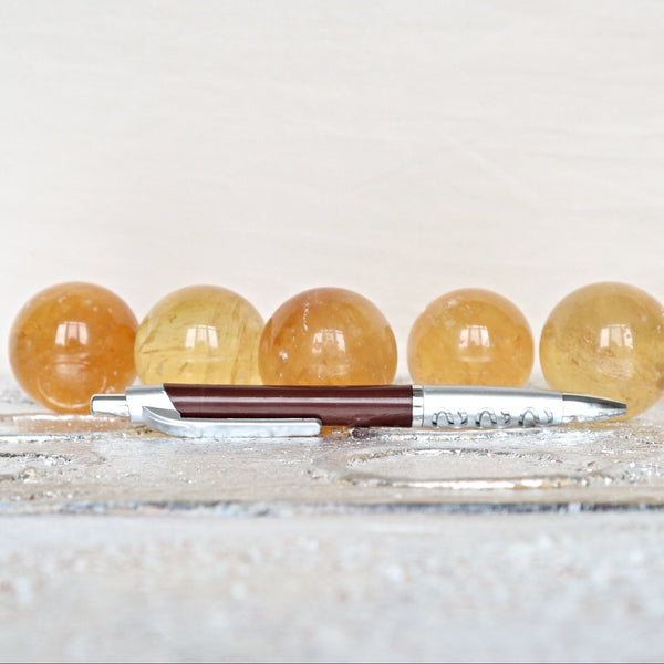 AAA Honey Calcite Sphere: Polished Yellow-Orange Crystal (38mm)