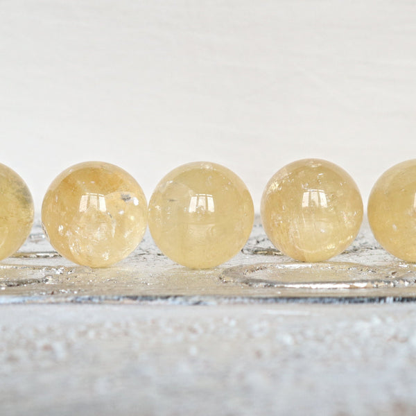 Honey Calcite Sphere: Solar Plexus Chakra, Feng Shui Decor