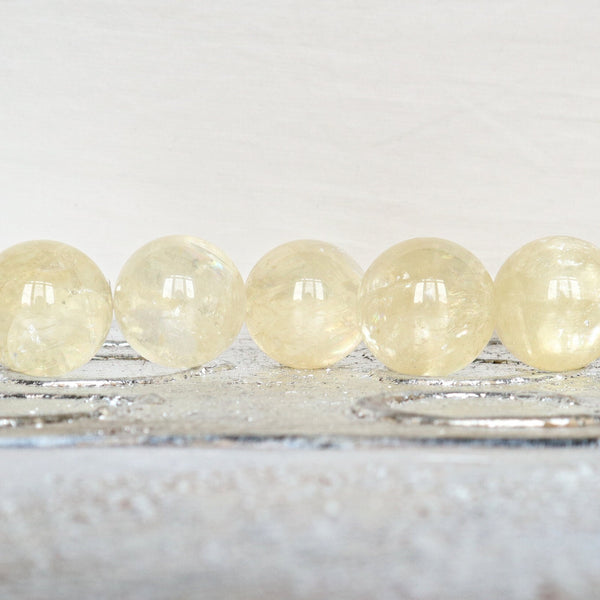 Honey Calcite Sphere: Polished Energy Crystal for Solar Plexus Chakra
