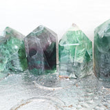 Large Green Fluorite Tower: Natural Reiki Healing Crystal (45mm)
