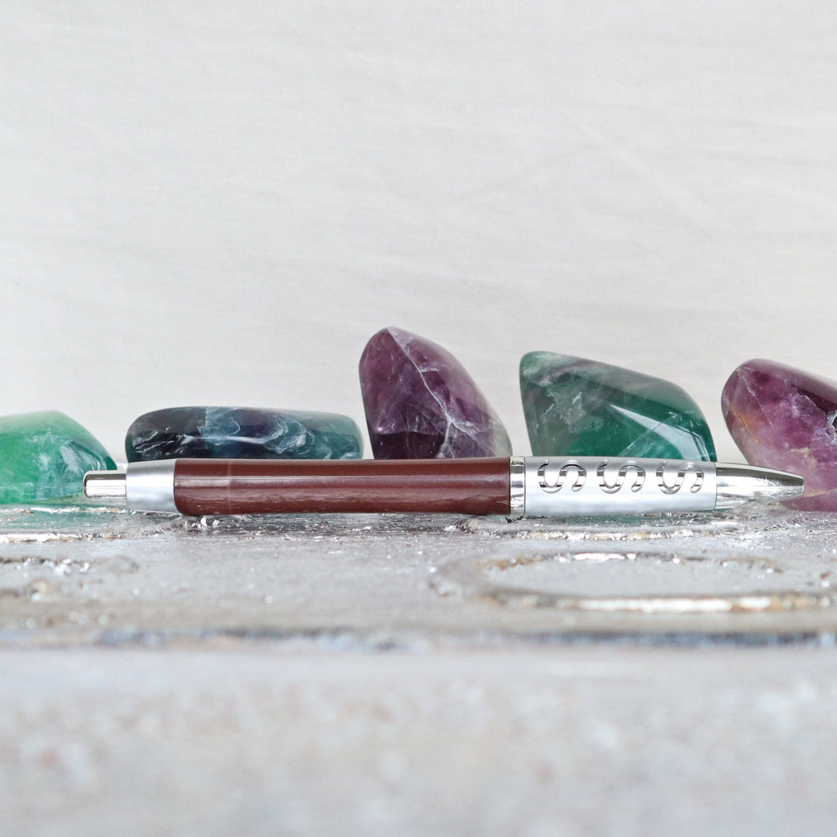 Green Purple Fluorite Palm Stone: Meditation Crystal Gift