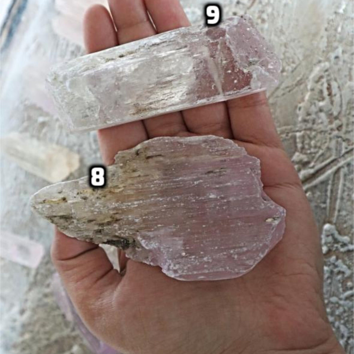 Natural Pink Kunzite Crystal Specimen, Spodumene
