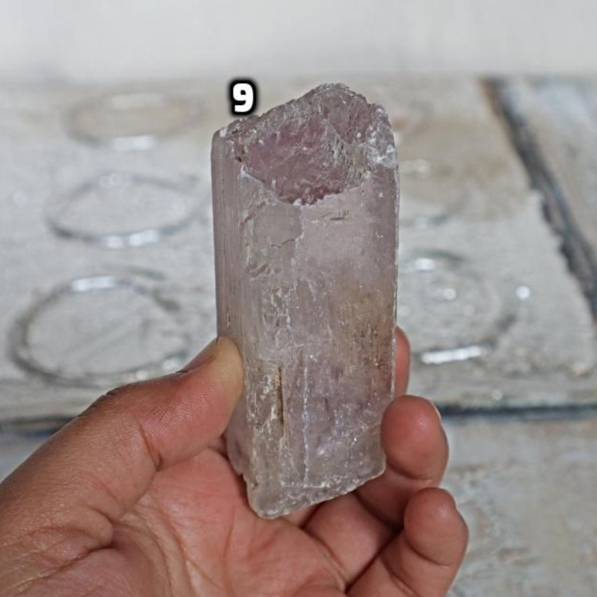 Natural Pink Kunzite Crystal Specimen, Spodumene