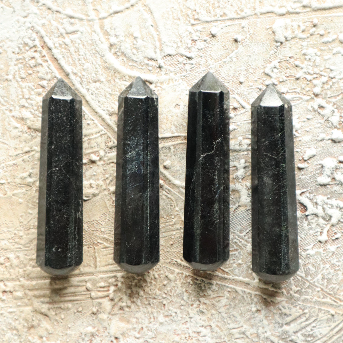 Black Tourmaline Wand: Reiki Healing Crystal, EMF Protector