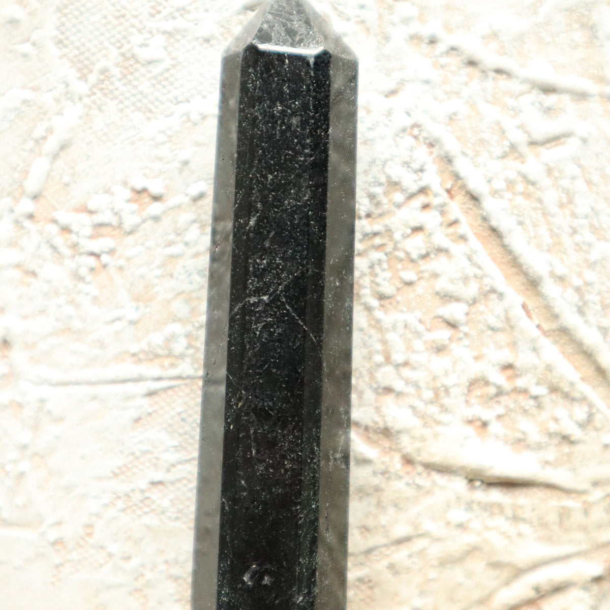Black Tourmaline Wand: Reiki Healing Crystal, EMF Protector