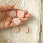 Rose Quartz Flower Pocket Stone: Heart Chakra Healing Crystal
