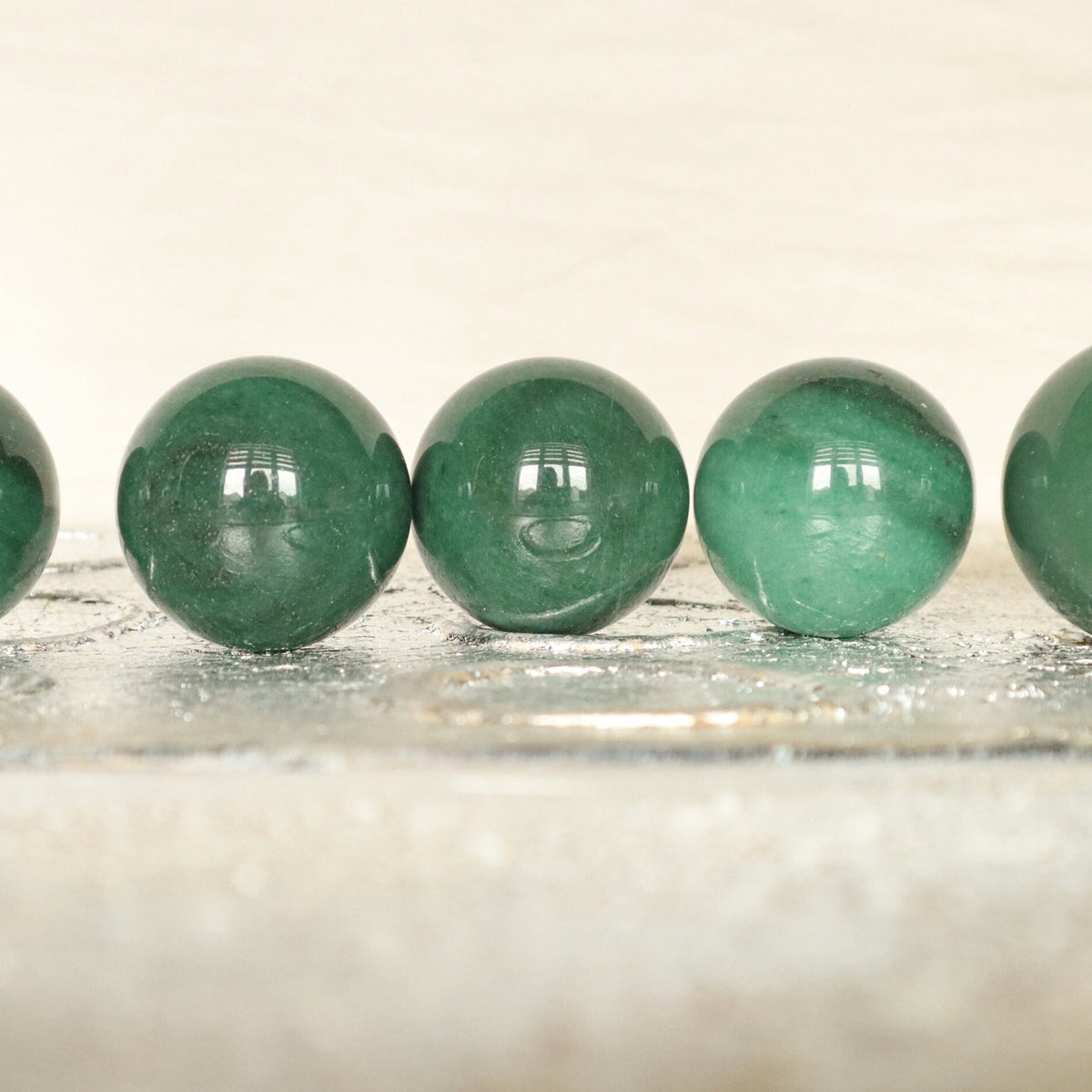 Green Aventurine Sphere: Lucky Abundance Crystal (1.6 inch)