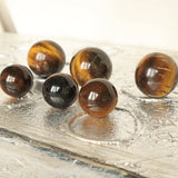 Tiger Eye Sphere: Polished Crystal for Solar Plexus Chakra