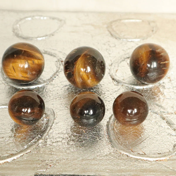 Tiger Eye Sphere: Polished Crystal for Solar Plexus Chakra