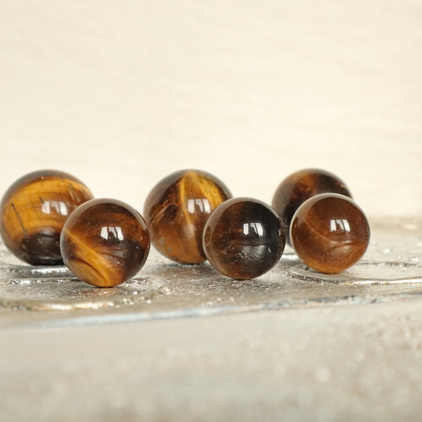 Tiger Eye Sphere: Polished Crystal for Solar Plexus Chakra