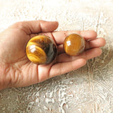 Tiger Eye Sphere: Polished Crystal for Solar Plexus Chakra