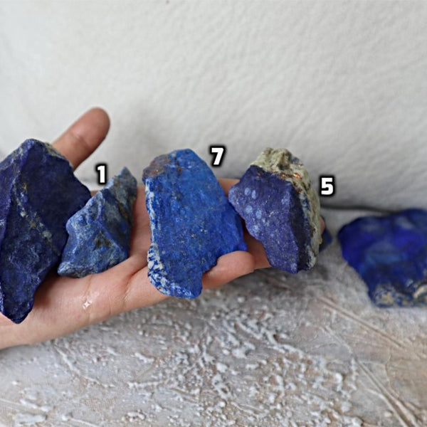 Raw Lapis Lazuli Stones: Natural Freeform Lapis Decor