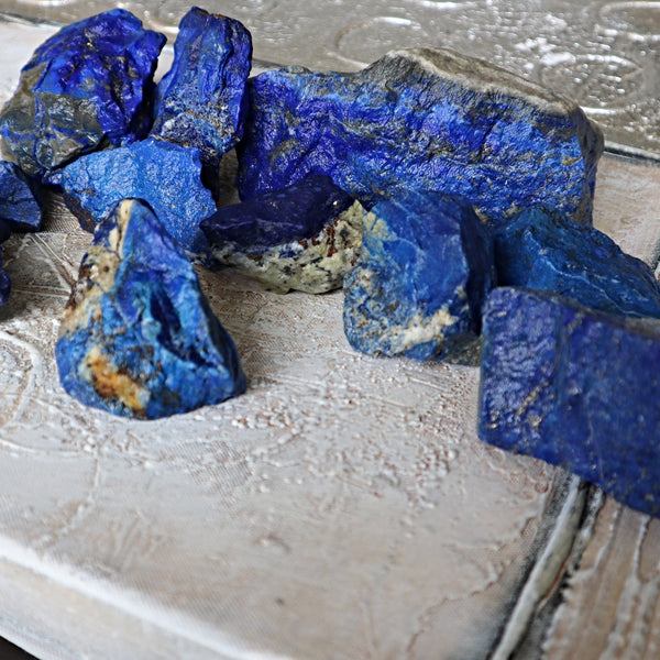 Raw Lapis Lazuli Stones: Natural Freeform Lapis Decor