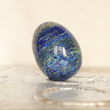 Large Lapis Lazuli Egg: Reiki Healing Crystal Home Decor