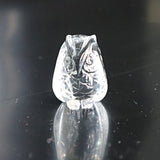 Clear Crystal Quartz Owl Feng Shui Gift for Home Decor wisdom and success