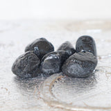 Black Tourmaline Palm Stones (Set of 3): EMF Protector, Root Chakra Crystal