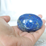Polished Lapis Lazuli Egg: Reiki Meditation Crystal Decor